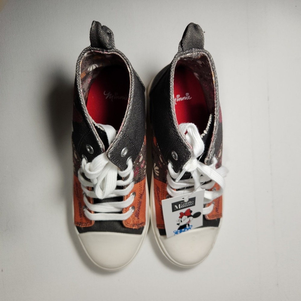 Disney Minnie Mouse Kids High Top Sneakers‎ Size 4 Multicolored NWT - Picture 5 of 6